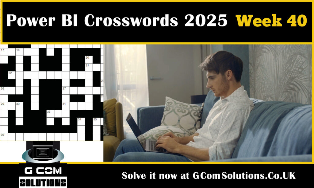 Power BI Crosswords 2025: Week 40