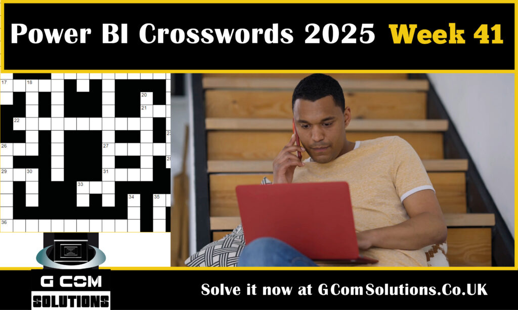 Power BI Crosswords 2025: Week 41