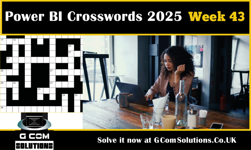 Power BI Crosswords 2025: Week 43