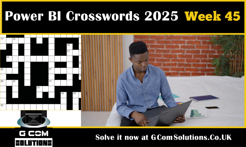 Power BI Crosswords 2025: Week 45