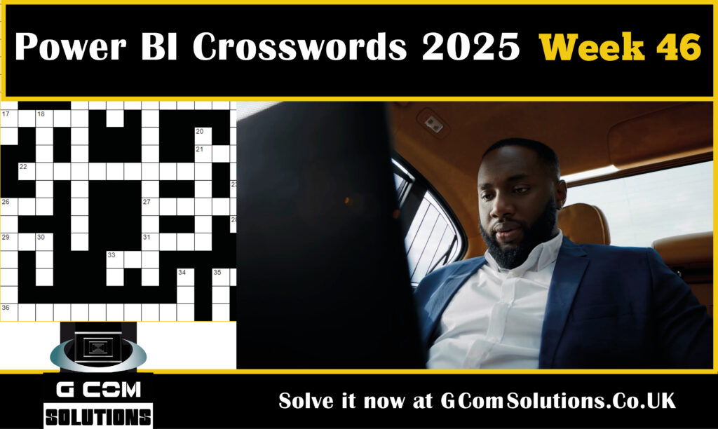 Power BI Crosswords 2025: Week 46